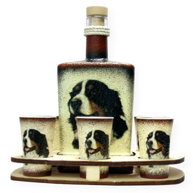 Pálinka kínáló kutya imádóknak  - Berni Pásztor  motívummal