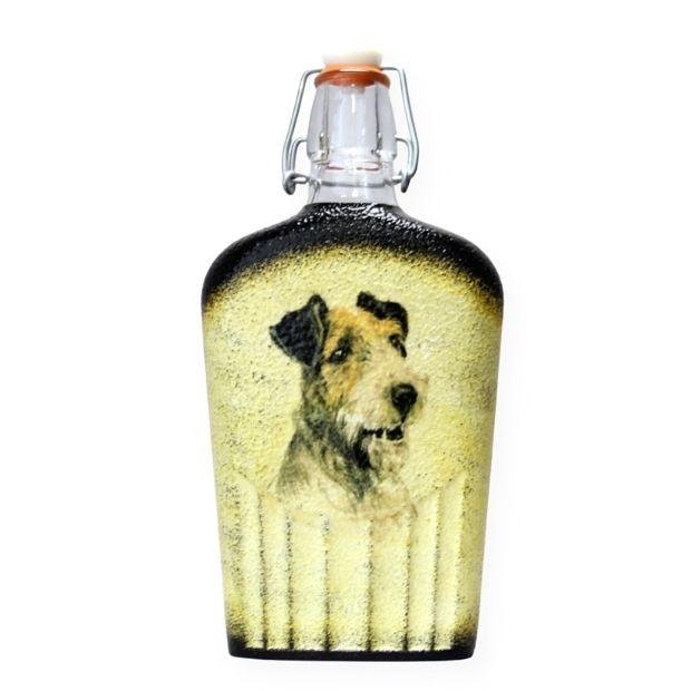Kutyás ajándék - Foxis nagy csatos üveg