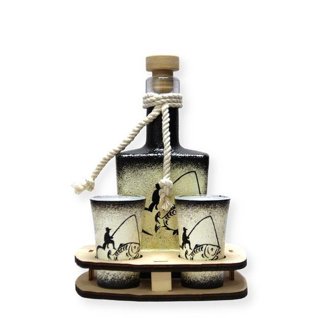 Horgászat szerelmeseinek - Humoros kis pálinkás szett