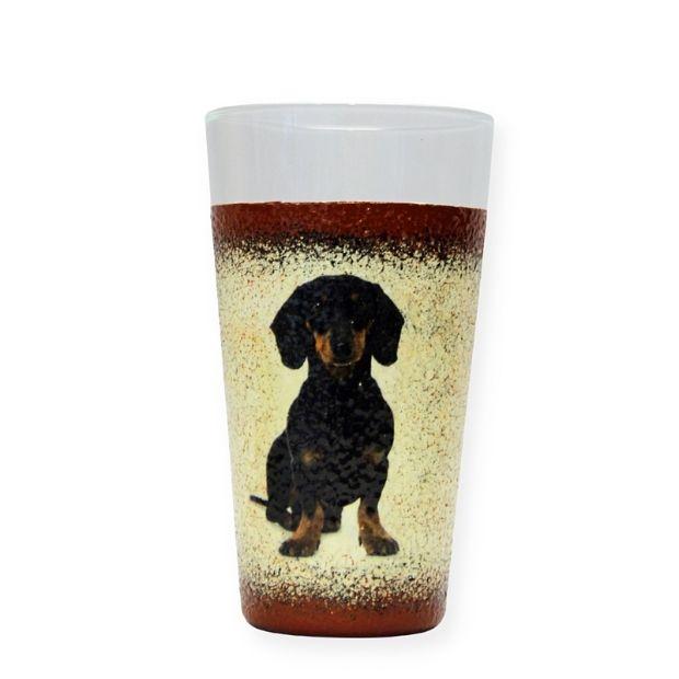 Vizes pohár kutya motívummal gyerekeknek ( TACSKÓ )