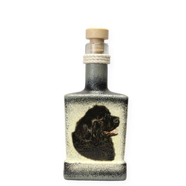 Újfundlandi kis italos üveg - kutya imádóknak