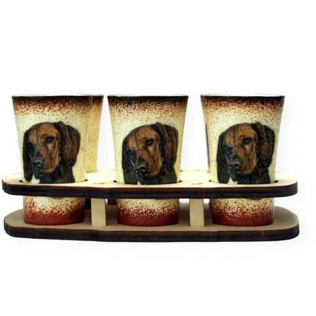 Snapszos pohár szett  Magyar vizsla fotóval