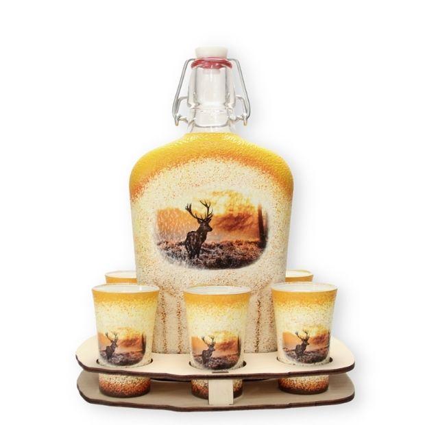 Kuriózum ajándék a vadászat szerelmeseinek - kínáló szett