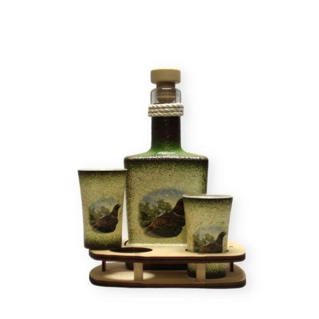 Pálinkás szett férfiaknak - sas motívummal