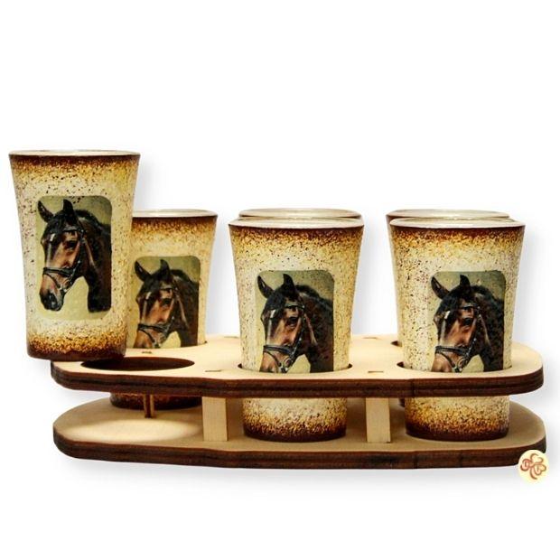 Lovas pohárkészlet