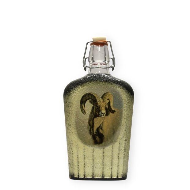 Vadászoknak - Muflon képes pálinkás csatos üveg