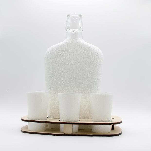 Pálinka kínáló a saját fotóddal - egyedi ajándék