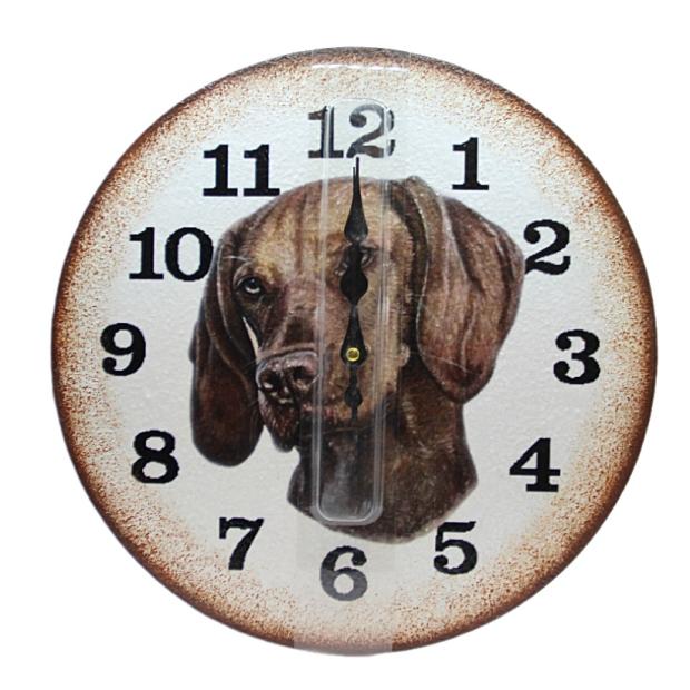 Házi kedvencünk képével ( VIZSLA ) díszített falióra