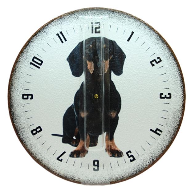 Tacskós falióra - 30 cm - halk szerkezet - különleges ajándék