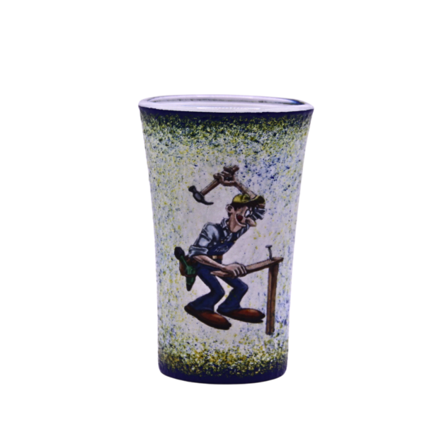 Snapszos pohár - barkácsoló  férjünknek, barátunknak