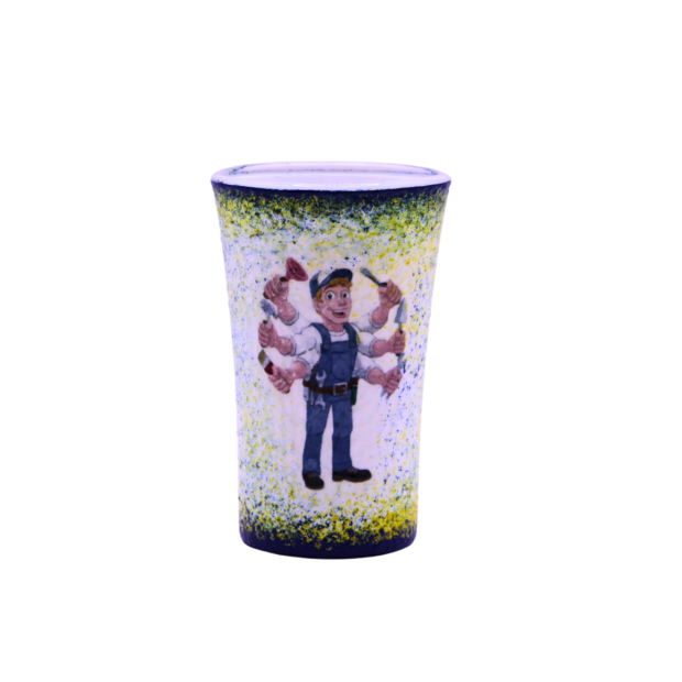 Snapszos pohár - barkácsoló  férjünknek, barátunknak