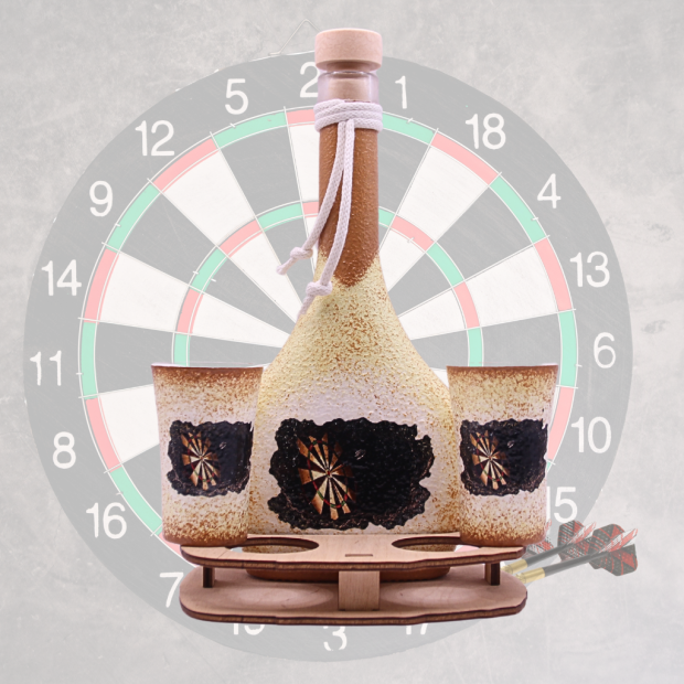 Pálinkázó készlet darts szurkolóknak