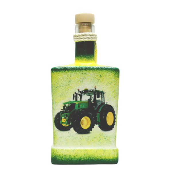 John Deere Traktor emblémás nagy flaska